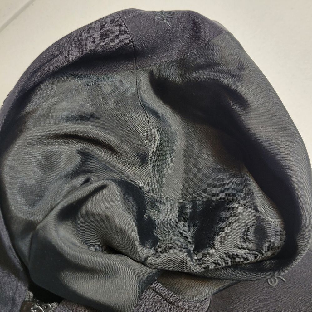 Preston & York Silk Black Embellished Women's Blazer Zipper Jacket - Picture 7 of 12